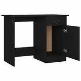 801081 Desk Black 100x50x76 cm Engineered Wood