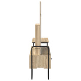Dressing Table Sonoma Oak 100 x 36.5 x 136 cm Engineered Wood 8007684