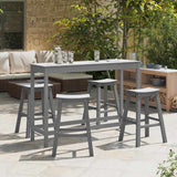 Garden Bar Set 4 pcs Light Grey HDPE 3335806