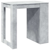 Bar Table Concrete Grey 102x70x103.5 cm Engineered Wood 3309324