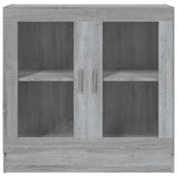 Vitrine Cabinet Grey Sonoma 82,5x30,5x80 cm Engineered Wood 815616