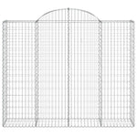 Arched Gabion Basket 200x50x160/180 cm Galvanised Iron 153498