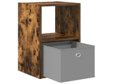Bedside Table with Drawer 2 pcs Smoked Oak 30.5 x 27 x 59.5 cm 8000621