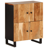 Sideboard with 4 Doors 60x33x75 cm Solid Wood Acacia 352918