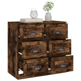Sideboard Smoked Oak 70x35.5x67.5 cm Engineered Wood 816437