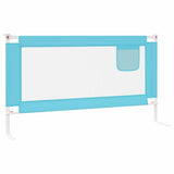 Toddler Safety Bed Rail Blue 150x25 cm Fabric 10211