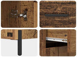 Highboard Old Wood 69.5 x 34 x 180 cm Engineered Wood 3415642