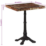 Bistro Table 60x60x76 cm Solid Reclaimed Wood 321086