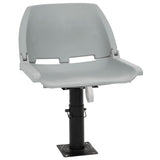 4 Piece Foldable Boat Seat Set No Pillow Grey 48x51x41 cm 3284277
