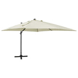 Cantilever Garden Parasol Sand Fabric with a PA coating, Aluminium 312344