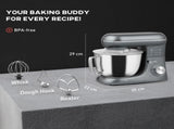 1300W Kitchen Stand Mixer, with Accessories - Silver T3398P378842