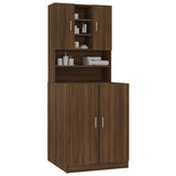 ZNTS Washing Machine Cabinet Brown Oak Engineered Wood 3120184