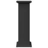 Display Stand with Storage Black 31x30x90 cm Engineered Wood 854608
