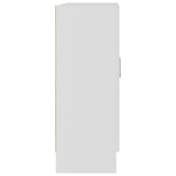 Vitrine Cabinet White 82.5x30.5x80 cm Engineered Wood 802741