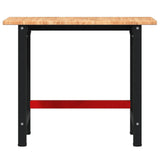 Workbench Light Brown 100x60x81.5 cm Solid Wood Oak Rectangular 3309658