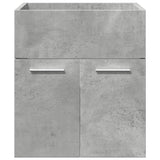 ZNTS 3 Piece Bathroom Furniture Set Concrete Grey Engineered Wood 3324867