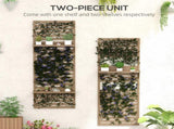 Wall Mounted Plant Stands Set of 2, Fir Wood Flower Stand with Shelves and Slatted Trellis for T3398P322088