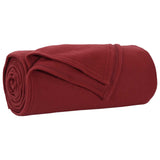 Throw Blankets 24 pcs Bordeaux Red 270 x 240 cm Fleece 42017112
