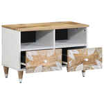 ZNTS TV Cabinet 70x33.5x46 cm Solid Wood Mango 4018665