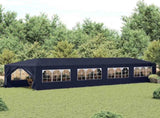 Garden Marquee 3x12 m Blue 91430