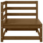 3 Piece Garden Lounge Set Honey Brown Solid Pinewood 805708