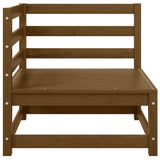 2 Piece Garden Lounge Set Honey Brown Solid Pinewood 805693