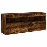 7 Piece TV Wall Cabinet Set with LED Lights Smoked Oak 3216775
