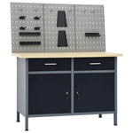 Workbench with Three Wall Panels 3053428