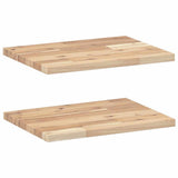 Floating Shelves 2 pcs 40x30x2 cm Untreated Solid Wood Acacia 3279364