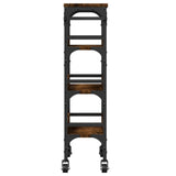 Kitchen Trolley Smoked Oak 53x20x76 cm Engineered Wood 842353