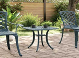 Garden Table Green 53x53x53 cm Cast Aluminium 4002818
