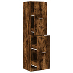 Apothecary Cabinet Smoked Oak 40x41x174.5 cm Engineered Wood 3309649