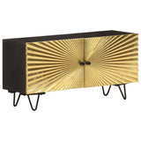 TV Cabinet 90x30x45 cm Solid Mango Wood 322681