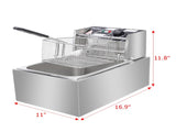 EH81 2500W 220-240V 6.3QT/6L Stainless Steel Single Cylinder Electric 10347657