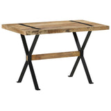Dining Table 120x60x76 cm Rough Mango Wood 321604