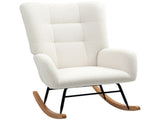 Teddy Fleece Rocking Chair - Cream White T3398P344475