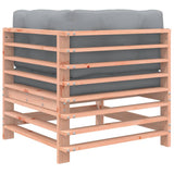 Corner Sofas with Cushions 2 pcs Solid Wood Douglas 825686