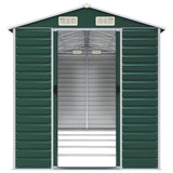 Garden Shed Green Galvanised Steel Large Garden Shed 3188235