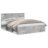 Bed Frame with Headboard Concerte 160 x 200 cm Solid Pine Wood 3410576