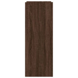 Shoe Cabinet Brown Oak 52x37.5x100 cm Engineered Wood 848450