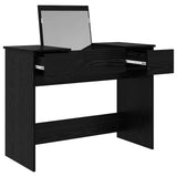 Cosmetic Table with Drawer Black Oak 100 x 45 x76 cm 871671