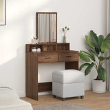 Dressing Table Brown Oak 79 x 41 x 140 cm Engineered Wood 865142