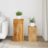 Plant Stands 2 pcs Solid Mango Wood 320804