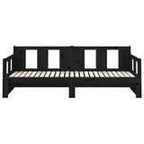 Pull-out Day Bed without Mattress Black 2x cm 820291