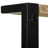 Kitchen Rack Brown and Black 80 x 40 x 160 cm Solid Mango Wood 4015989