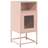 ZNTS Bedside Cabinet Pink 36x39x78 cm Cold-rolled Steel 853411