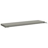 2-Piece Bench Cushions SOEST 2 pcs 100% Polyester Grey 949003