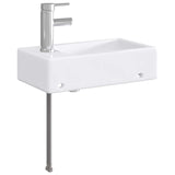 Bathroom Wash Basin Chrome 45.5 x 25.5 x 13 cm Metal 890222