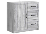 Sideboard Grey Sonoma 66 x 34.5 x 87 cm Engineered Wood 895781
