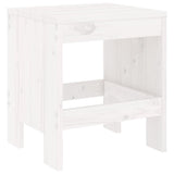 3 Piece Garden Bistro Set White Solid Wood Pine 3157704